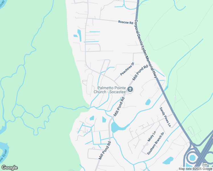 map of restaurants, bars, coffee shops, grocery stores, and more near 4569 Ladd Drive in Myrtle Beach