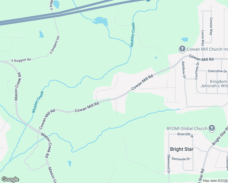 map of restaurants, bars, coffee shops, grocery stores, and more near 3510 Cowan Ridge Drive in Douglas County