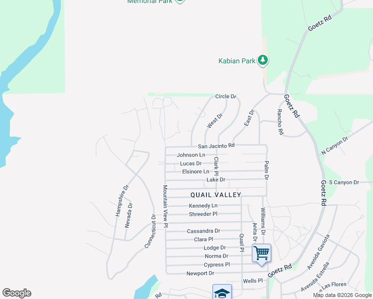 map of restaurants, bars, coffee shops, grocery stores, and more near 23605 Johnson Lane in Canyon Lake