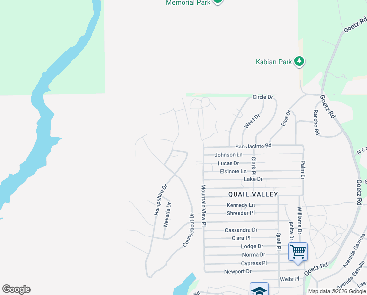 map of restaurants, bars, coffee shops, grocery stores, and more near 28272 Hampshire Drive in Canyon Lake