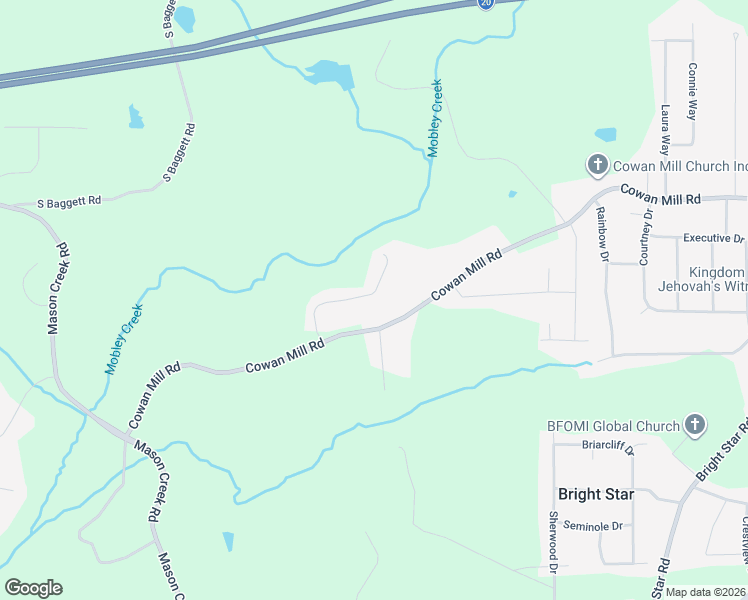 map of restaurants, bars, coffee shops, grocery stores, and more near 3510 Cowan Ridge Drive in Douglas County
