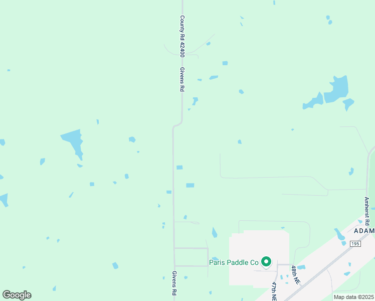 map of restaurants, bars, coffee shops, grocery stores, and more near 1194 County Road 42400 in Paris