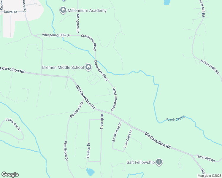 map of restaurants, bars, coffee shops, grocery stores, and more near 370 Springwater Way in Bremen