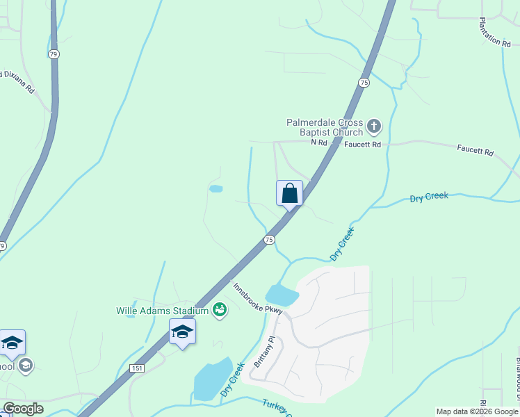 map of restaurants, bars, coffee shops, grocery stores, and more near 5750 Henry Black Drive in Pinson