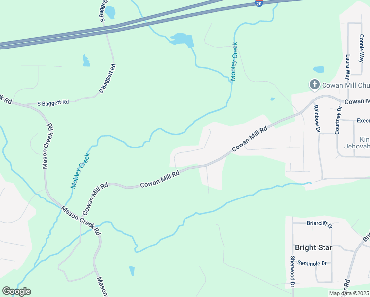 map of restaurants, bars, coffee shops, grocery stores, and more near 3545 Cowan Ridge Drive in Winston