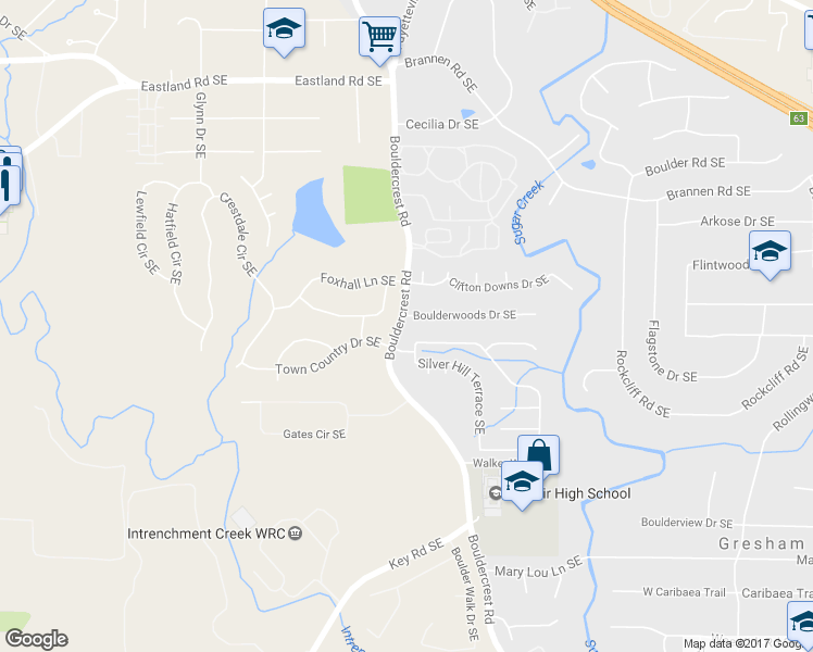 map of restaurants, bars, coffee shops, grocery stores, and more near 1491 Boulderwoods Drive Southeast in Atlanta