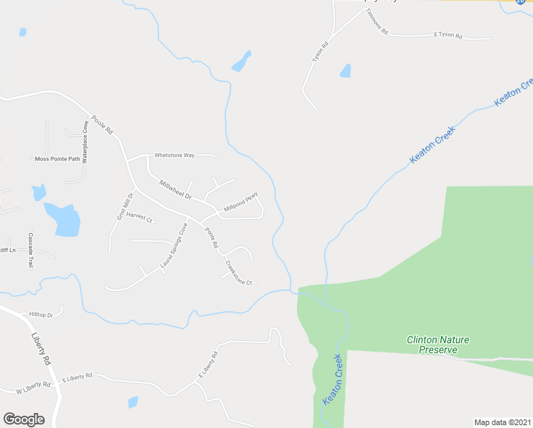 map of restaurants, bars, coffee shops, grocery stores, and more near 229 Millwheel Drive in Villa Rica
