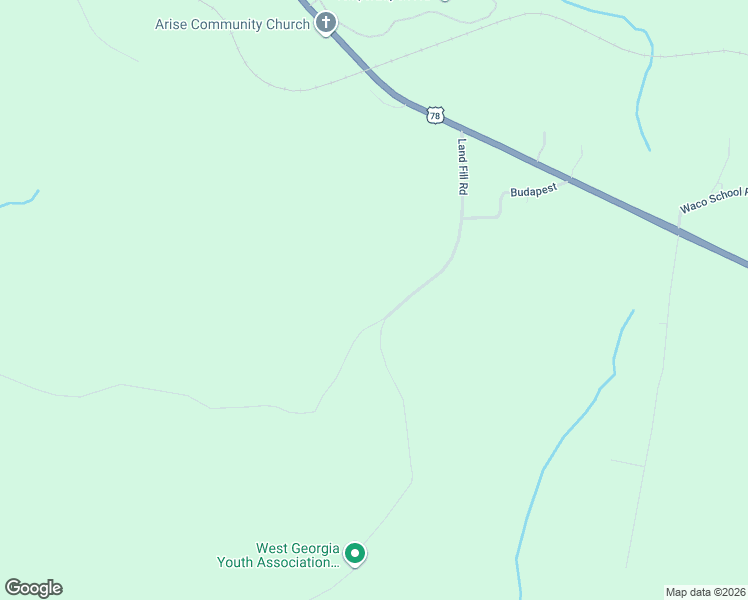 map of restaurants, bars, coffee shops, grocery stores, and more near 401-471 Budapest Road in Tallapoosa