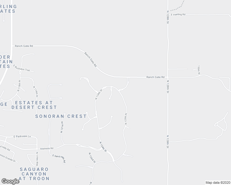 map of restaurants, bars, coffee shops, grocery stores, and more near 24885 North 124th Street in Scottsdale
