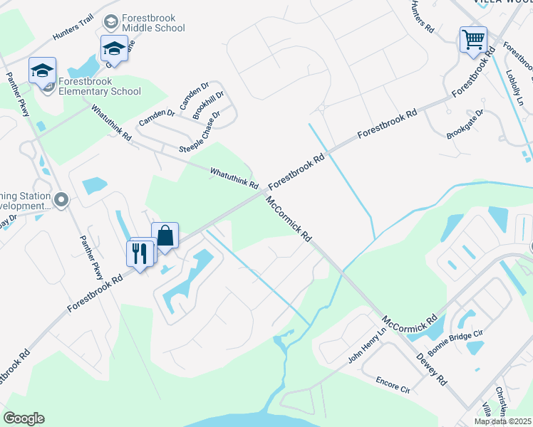 map of restaurants, bars, coffee shops, grocery stores, and more near 2051 Forestbrook Road in Myrtle Beach