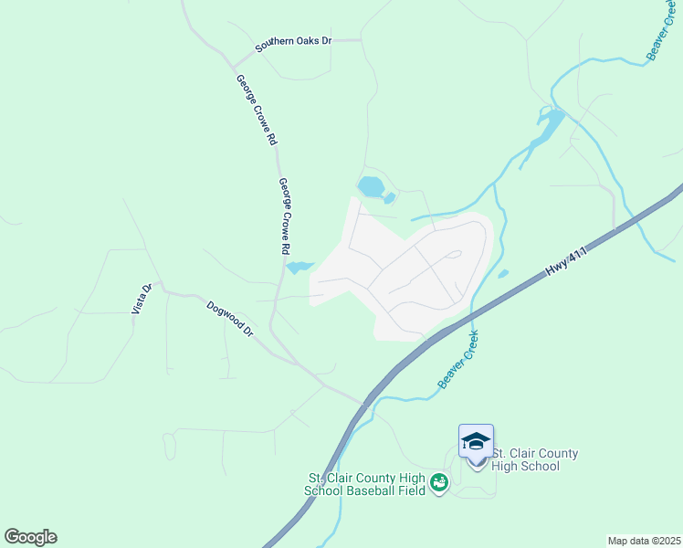 map of restaurants, bars, coffee shops, grocery stores, and more near 240 Smith Glen Drive in Odenville