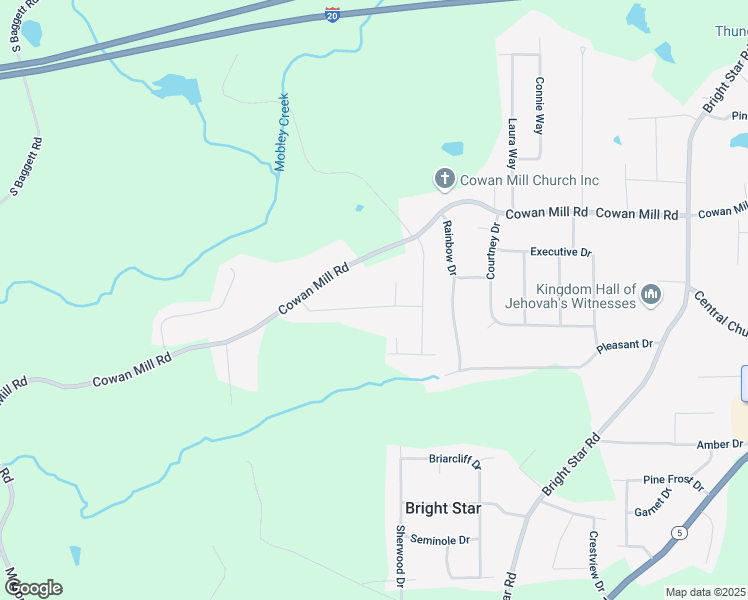map of restaurants, bars, coffee shops, grocery stores, and more near 6715 Birch Road in Douglas County