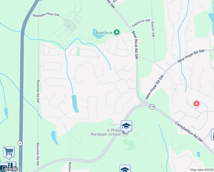 map of restaurants, bars, coffee shops, grocery stores, and more near 5120 Stone Croft Trail in Atlanta