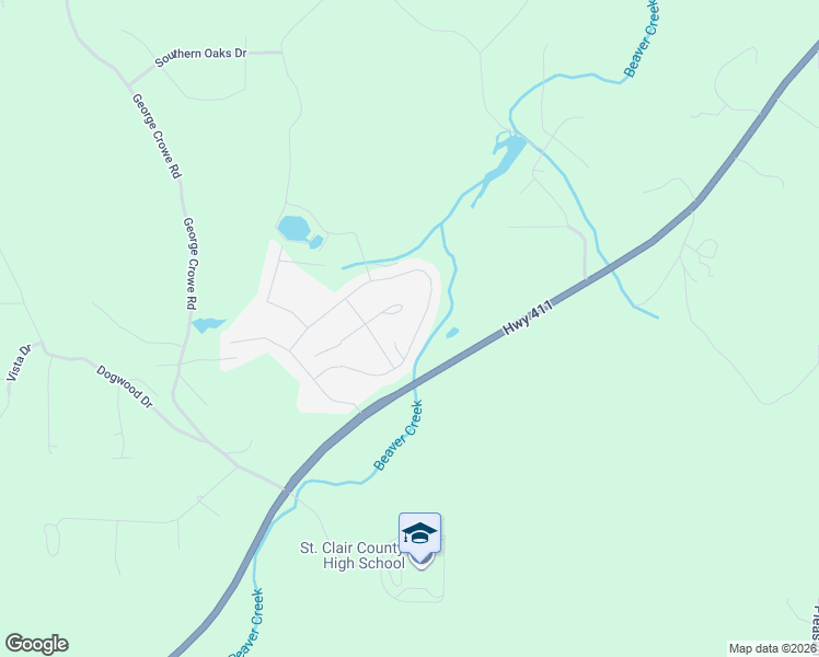 map of restaurants, bars, coffee shops, grocery stores, and more near 370 Farmhouse Lane North in Springville
