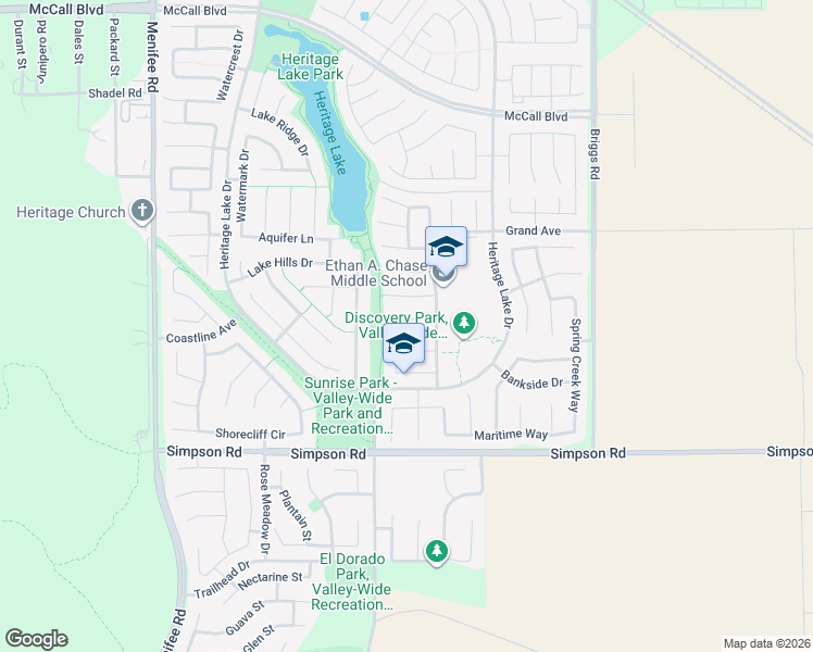 map of restaurants, bars, coffee shops, grocery stores, and more near 29575 Barefoot Circle in Menifee