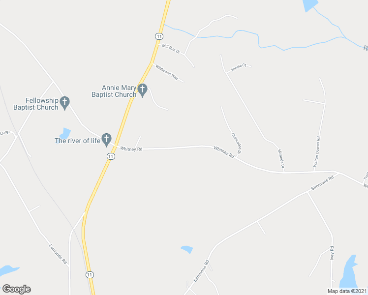 map of restaurants, bars, coffee shops, grocery stores, and more near 2999 Whitney Road in Monroe