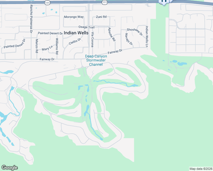 map of restaurants, bars, coffee shops, grocery stores, and more near 46675 East Eldorado Drive in Indian Wells