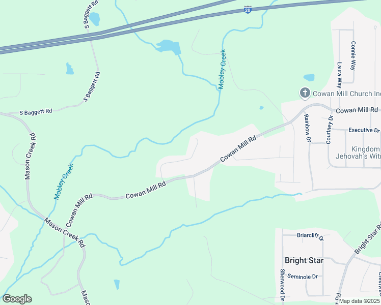 map of restaurants, bars, coffee shops, grocery stores, and more near 3495 Cowan Ridge Drive in Winston