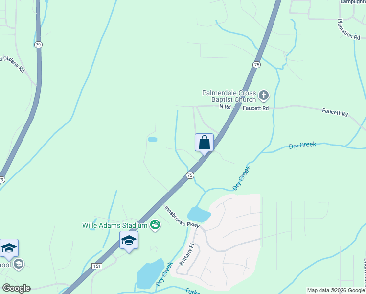 map of restaurants, bars, coffee shops, grocery stores, and more near 5750 Henry Black Drive in Pinson