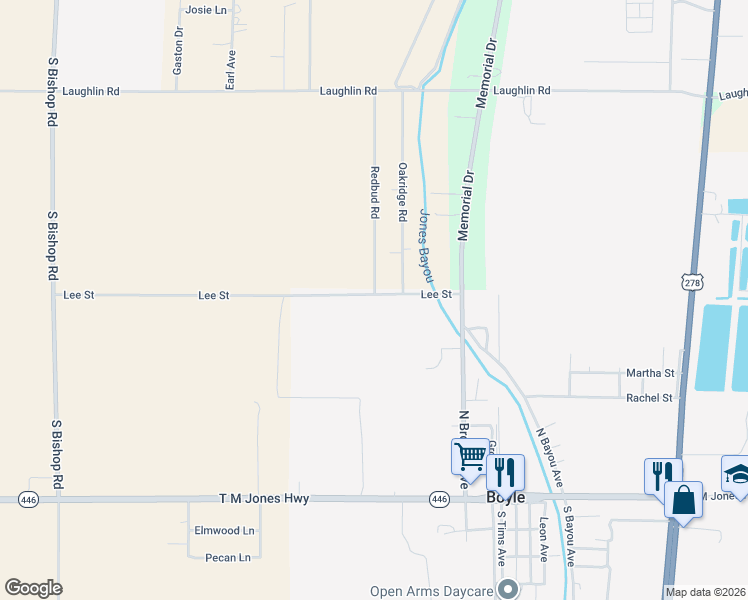 map of restaurants, bars, coffee shops, grocery stores, and more near 353 Lee Street in Boyle