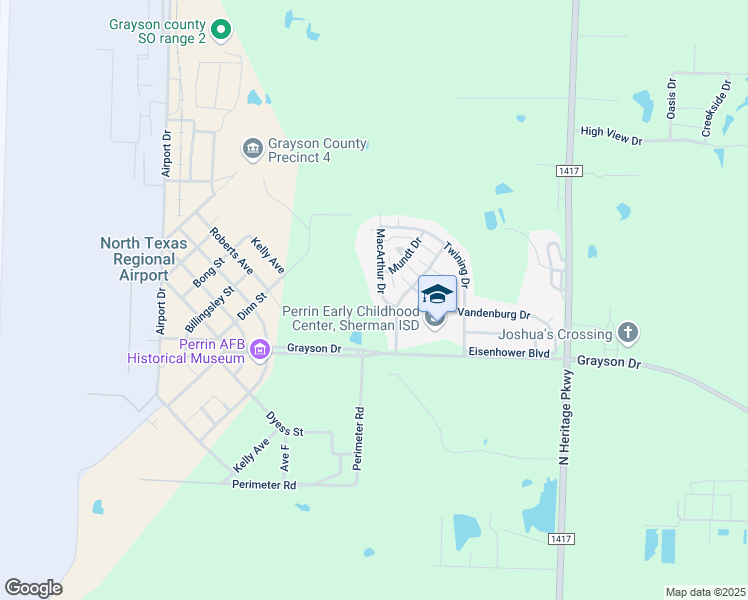 map of restaurants, bars, coffee shops, grocery stores, and more near 15 Macarthur Drive in Denison