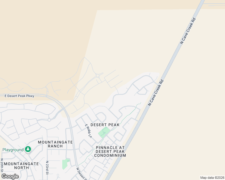 map of restaurants, bars, coffee shops, grocery stores, and more near 2716 East Quiet Hollow Lane in Phoenix