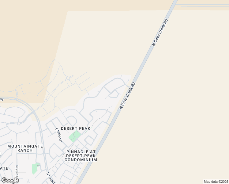 map of restaurants, bars, coffee shops, grocery stores, and more near 2915 East Shady Spring Trail in Phoenix