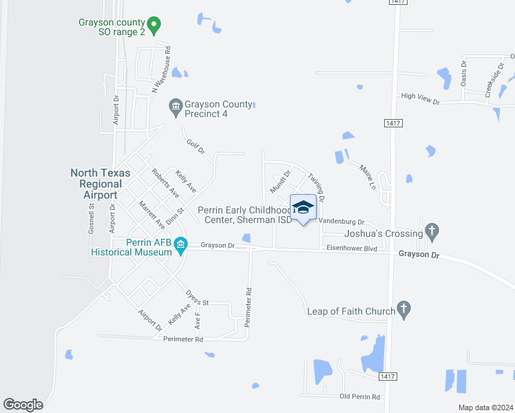 map of restaurants, bars, coffee shops, grocery stores, and more near 15 Macarthur Drive in Denison