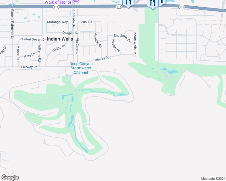 map of restaurants, bars, coffee shops, grocery stores, and more near 46383 Amethyst Drive in Indian Wells
