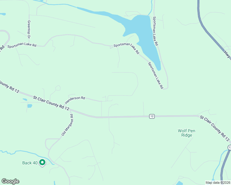 map of restaurants, bars, coffee shops, grocery stores, and more near 485 Henderson Road in Odenville