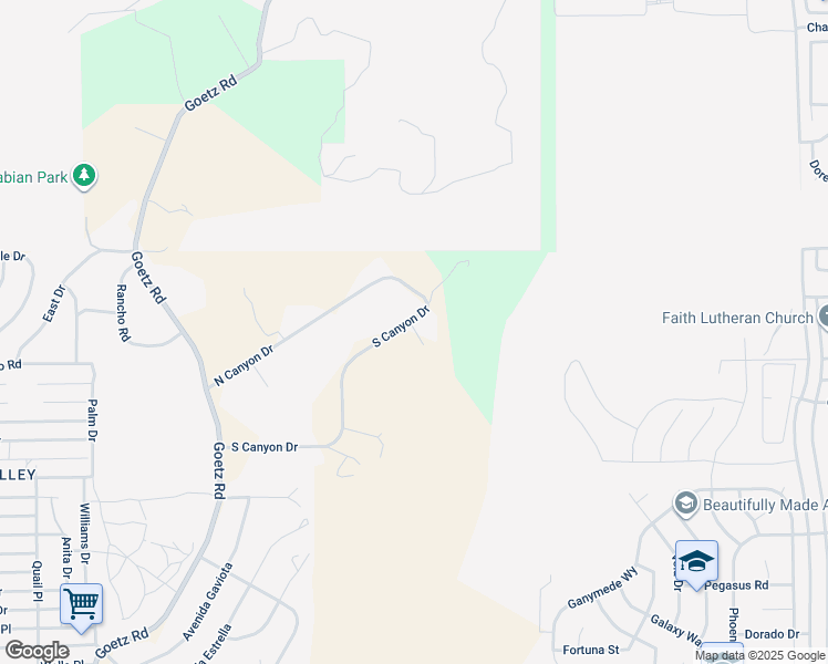 map of restaurants, bars, coffee shops, grocery stores, and more near Quail Circle in Menifee