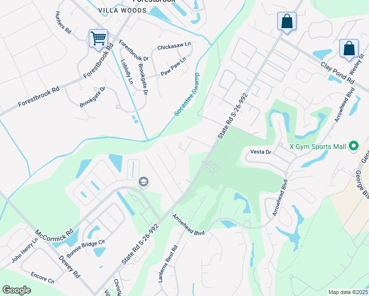 map of restaurants, bars, coffee shops, grocery stores, and more near 1326 Eagle Crest Drive in Myrtle Beach