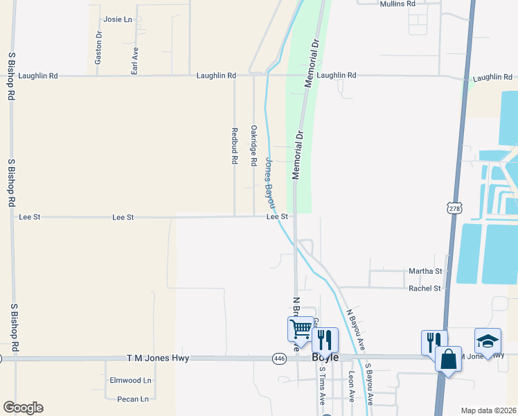 map of restaurants, bars, coffee shops, grocery stores, and more near 353 Lee Street in Boyle