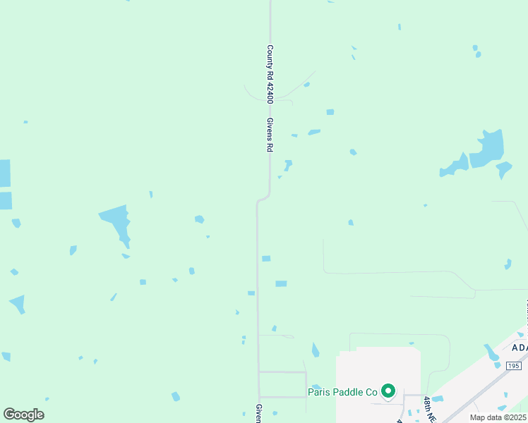map of restaurants, bars, coffee shops, grocery stores, and more near 1194 County Road 42400 in Paris