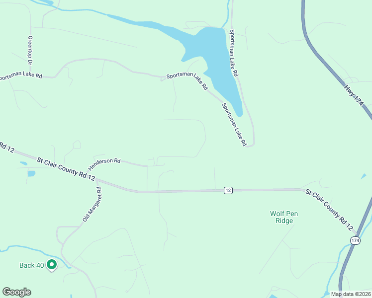 map of restaurants, bars, coffee shops, grocery stores, and more near 561 Henderson Road in Odenville