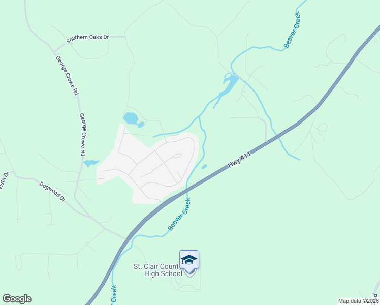 map of restaurants, bars, coffee shops, grocery stores, and more near 665 Clover Circle in Springville