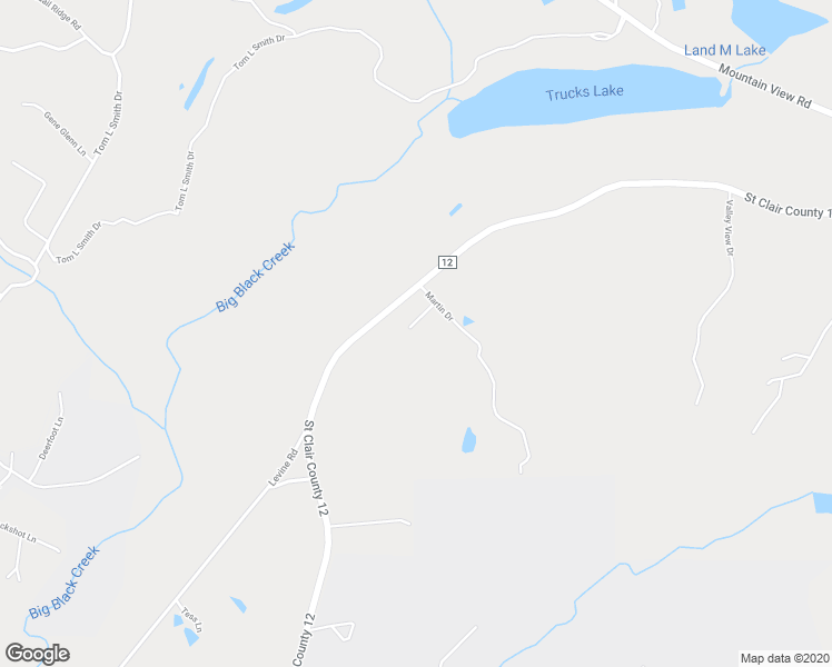 map of restaurants, bars, coffee shops, grocery stores, and more near 45 Belter Circle in Odenville