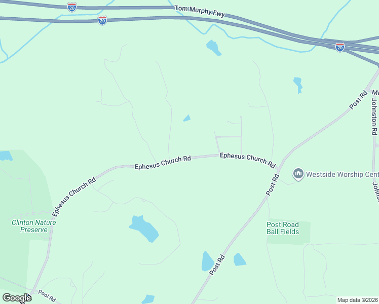 map of restaurants, bars, coffee shops, grocery stores, and more near 8370 Ephesus Church Road in Villa Rica