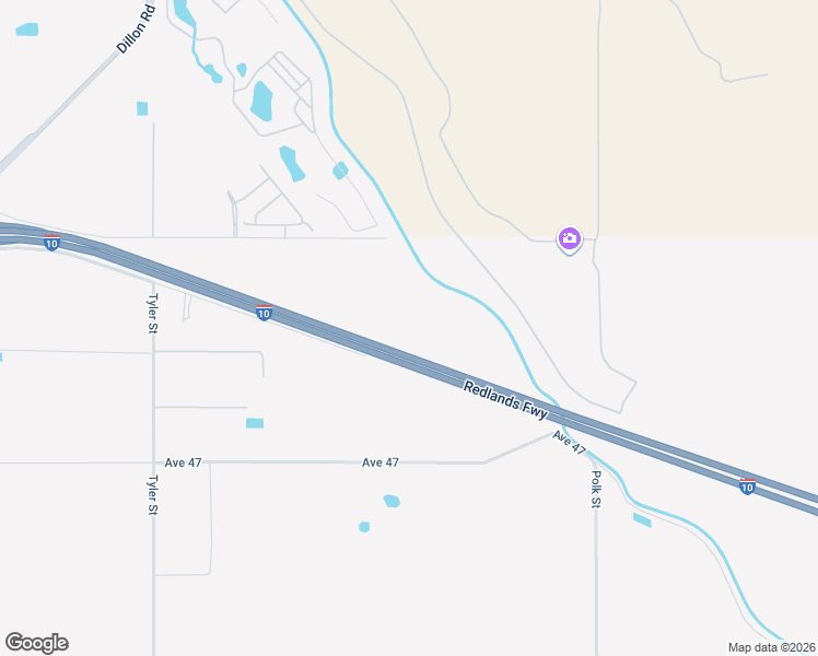 map of restaurants, bars, coffee shops, grocery stores, and more near 46605 Dillon Road in Coachella