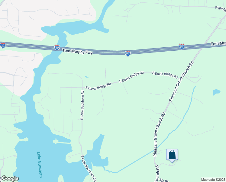 map of restaurants, bars, coffee shops, grocery stores, and more near 312 East Davis Bridge Road in Villa Rica