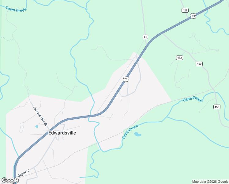 map of restaurants, bars, coffee shops, grocery stores, and more near 11727 U.S. 78 in Fruithurst