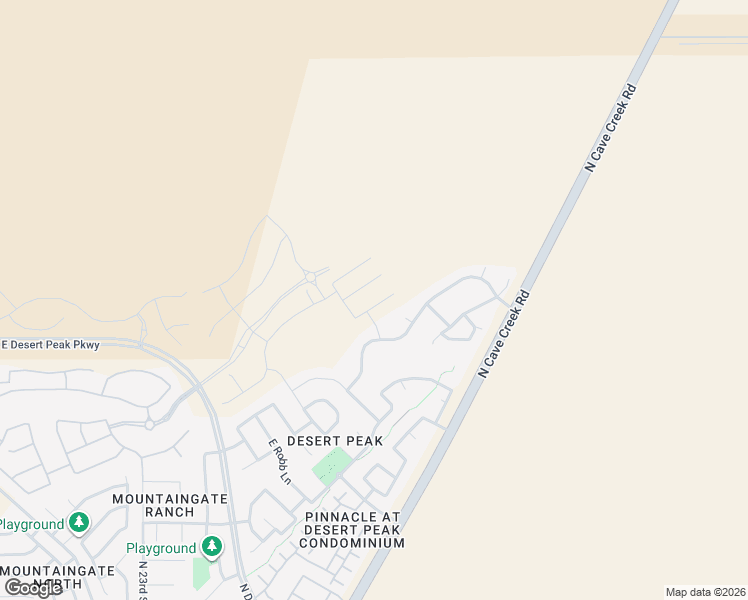 map of restaurants, bars, coffee shops, grocery stores, and more near 24724 North 28th Place in Phoenix