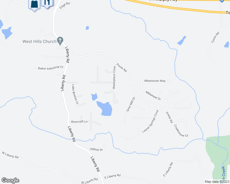 map of restaurants, bars, coffee shops, grocery stores, and more near 3180 Waterplace Cove in Villa Rica