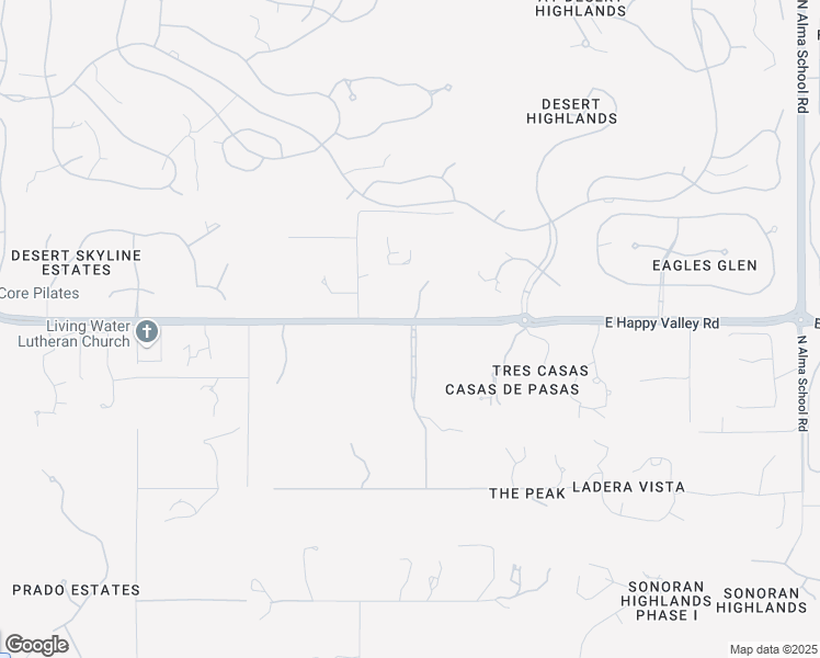 map of restaurants, bars, coffee shops, grocery stores, and more near 9701 North Grand Vista Road in Scottsdale