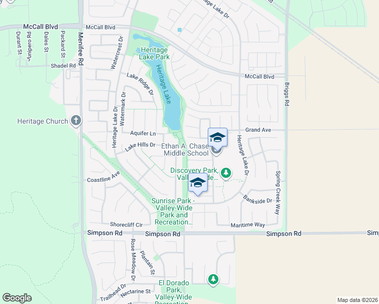 map of restaurants, bars, coffee shops, grocery stores, and more near 29523 Pleasant Paseo Cove in Menifee