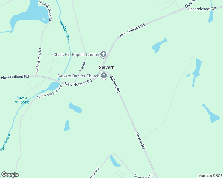 map of restaurants, bars, coffee shops, grocery stores, and more near 1307 Seivern Road in Wagener