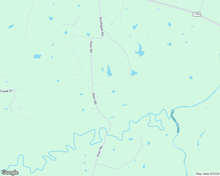 map of restaurants, bars, coffee shops, grocery stores, and more near 1630 Starr Rd in Denison