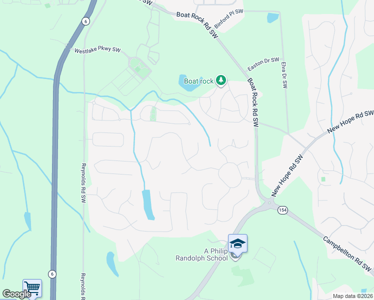 map of restaurants, bars, coffee shops, grocery stores, and more near 5185 Stone Croft Trail in Atlanta