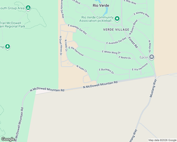 map of restaurants, bars, coffee shops, grocery stores, and more near 24833 North Vado Court in Rio Verde