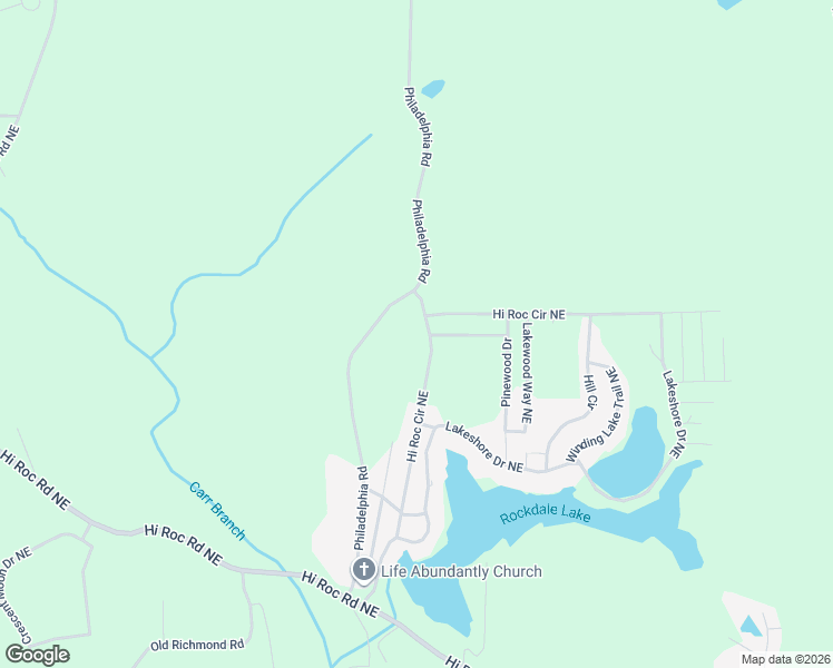 map of restaurants, bars, coffee shops, grocery stores, and more near 2033 Hi View Drive Northeast in Conyers